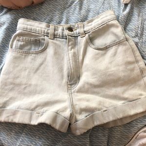 Vintage American Apparel Denim cuffed shorts